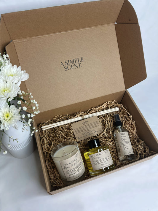 Clear Glass Spa Gift Set